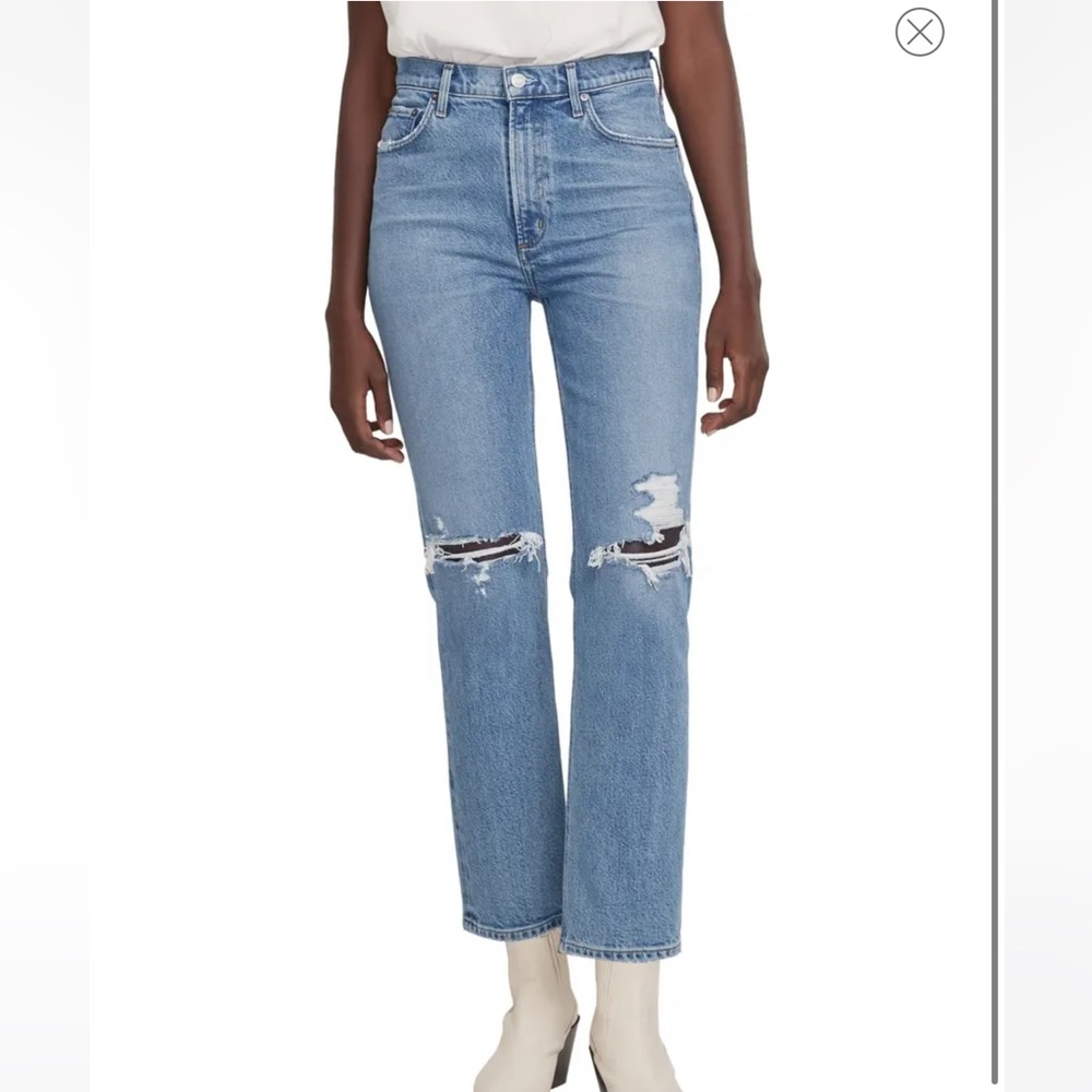 AGOLDE Mid Rise Straight Jeans (27)